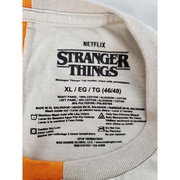 Stranger Things Two Tone Hawkins High School Shirt Mens XL Netflix Series Show - Picture 4 of 9